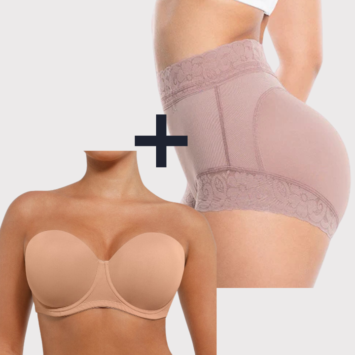 COMBO PROMO Strapless Power Bra + Panty Moldeador 15%OFF