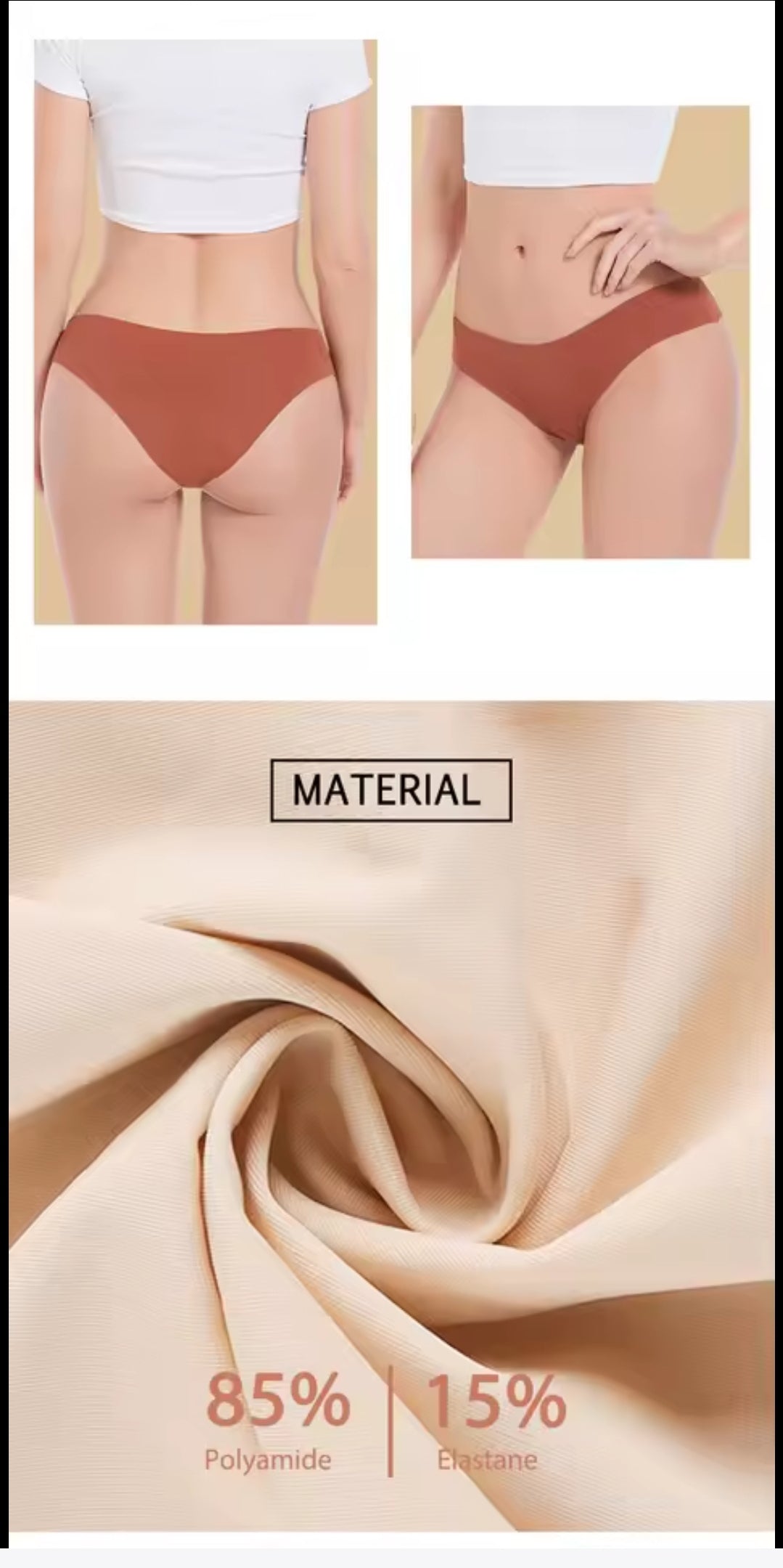 Pack Panty Línea Invisible X5 Uni.